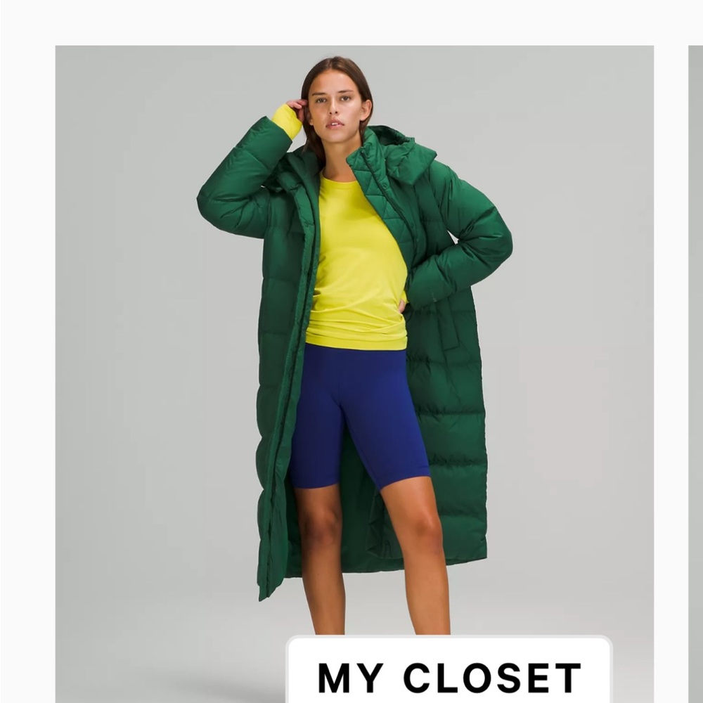 Lululemon size 8 wunder puff long jacket